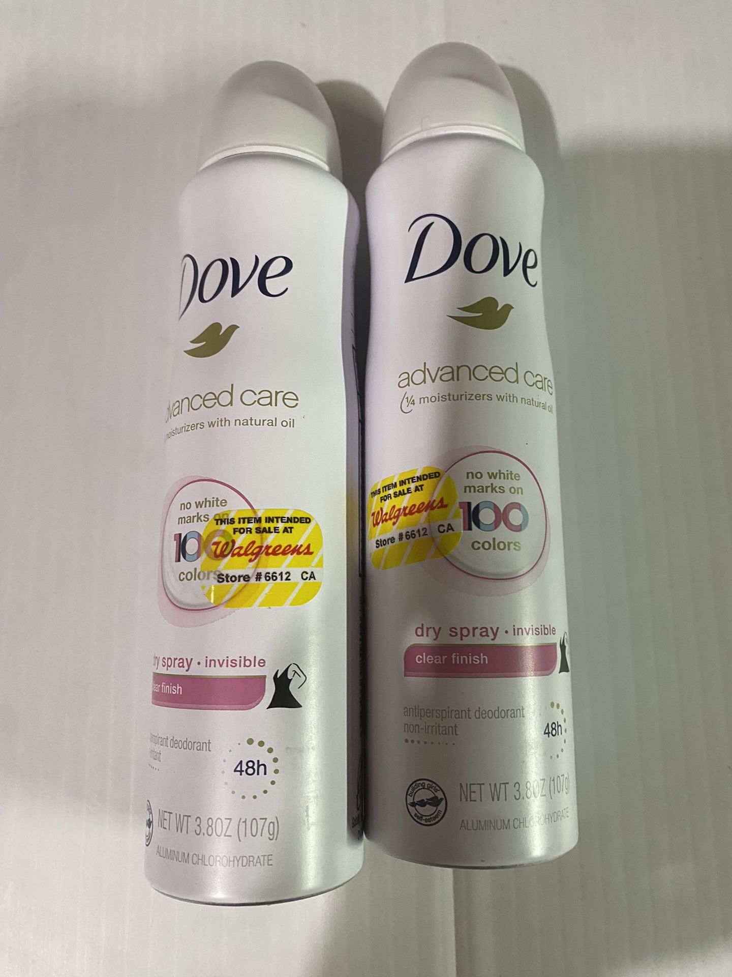 Dove Dry Spray Deodorant Set.