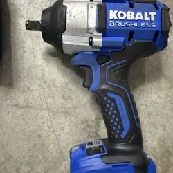 Kobalt 24-volt Variable Speed Brushless 1/2-in Drive Cordless Impact Wrench (Additional 3 Batteries & Two Chargers