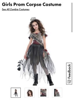 Girls prom corpse costume