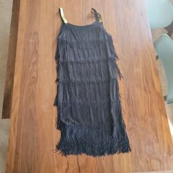 1920's fringe flapper dress