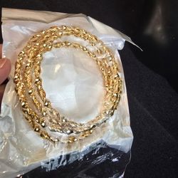 21k Gold Plated Bangels Set