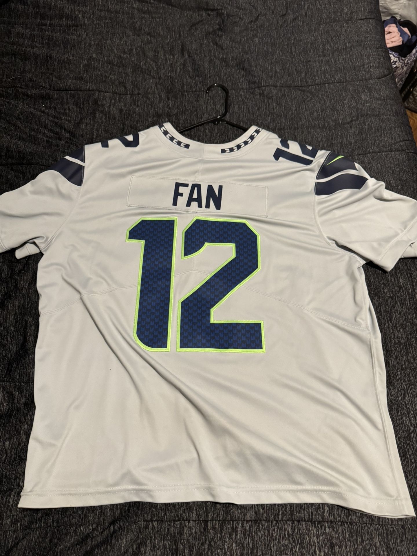 Grey Seahawks 12th Fan Jersey