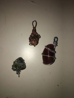 crystal and stone pendants