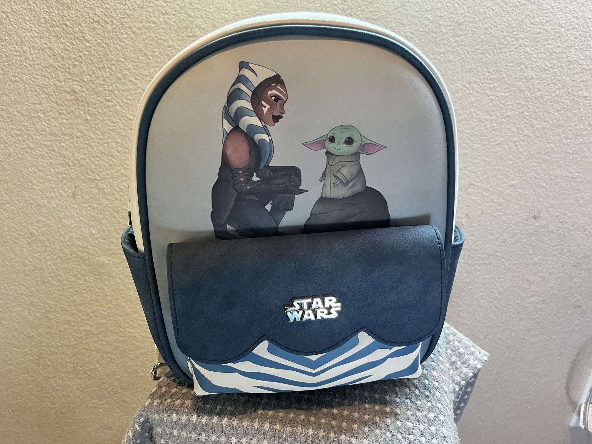RARE DISCONTINUED Loungefly Star Wars The Mandalorian Grogu Panels Mini Backpack - BoxLunch Exclusive