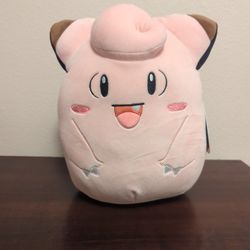 Squishmallows Pokémon Clefairy 10-Inch Plush Toy, Official Kellytoy