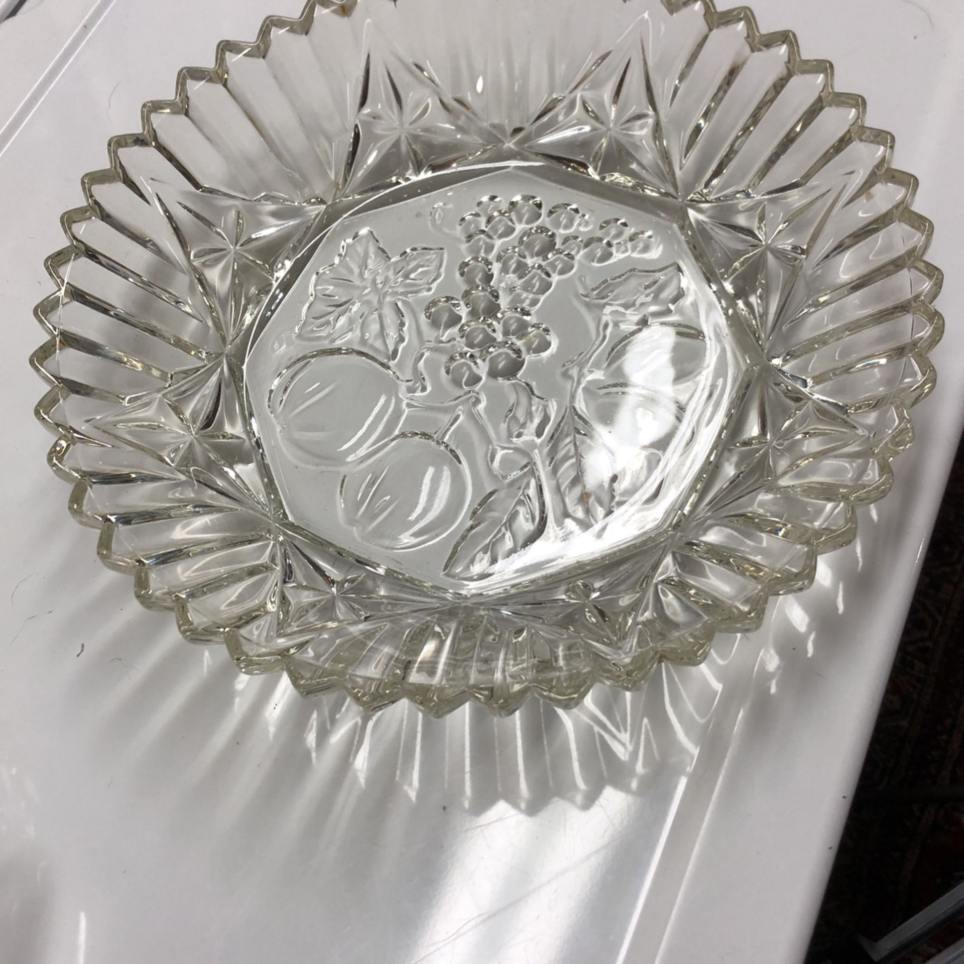 Glass Dish For Having A Party And Needing Somewhere To Put The Chips