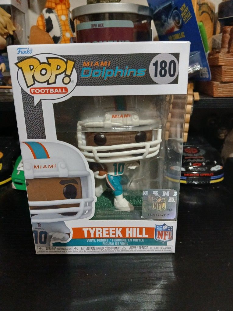 Brand New Miami Dolphins Tyreek Hill #180 Funko Pop