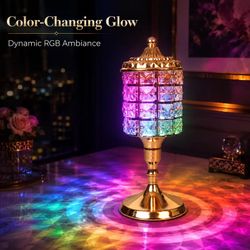 New Color Changing Crystal Table Lamp - Perfect Mood Lighting!