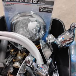 Two Faucets with Parts 