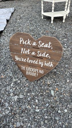 Wedding sign