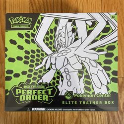 Pokemon TCG Perfect Order ETB Pokemon Center Edition