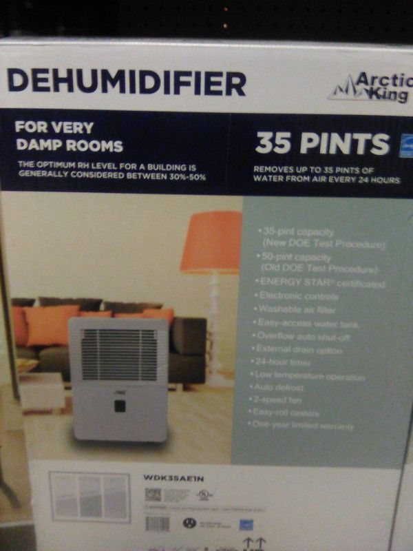 Dehumidifier (35 Pints)⅔