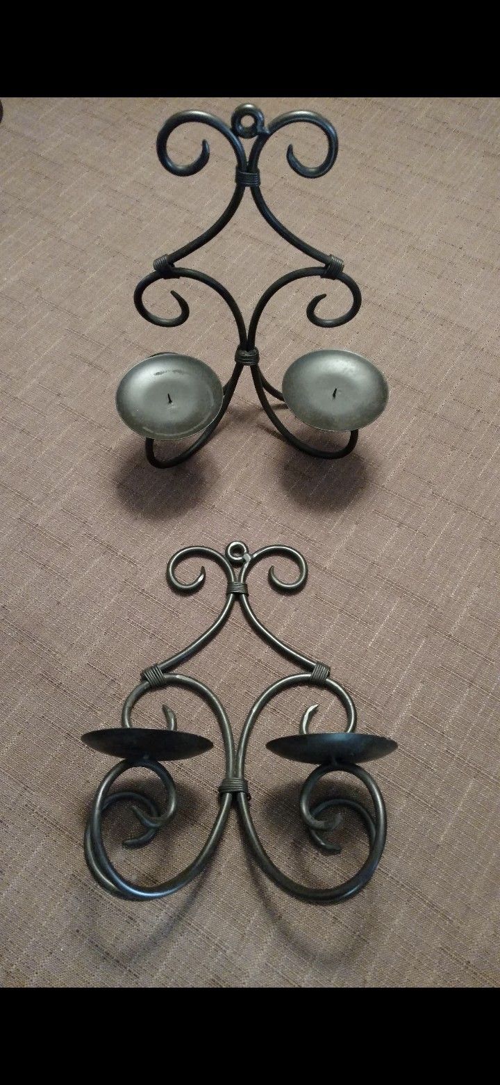 2 Double 12" Candle Holders ( Set of 2)