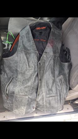 Leather vest xl