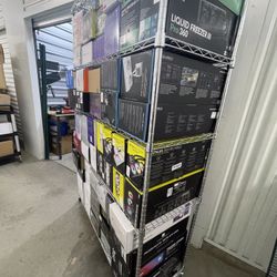 5 Tier wire storage rack with wheels