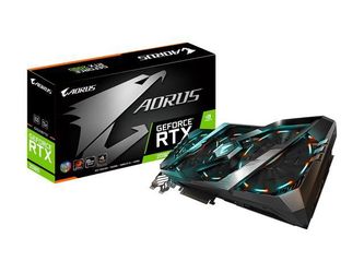 GIGABYTE AORUS GeForce RTX 2080 8G Graphics Card, 3 x Stacked WINDFORCE Fans, 8GB 256-Bit GDDR6, GV-N2080AORUS-8GC Video Card