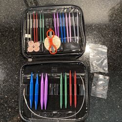11 Pair 2.75mm~10.0mm Crochet HooksCircular Knitting Needle Set with Case