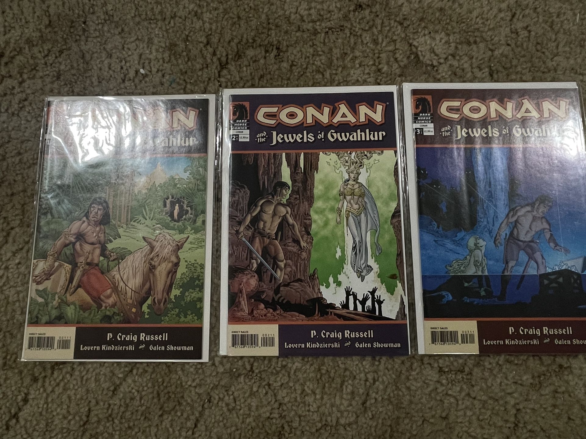 Comics of Conan and the Jewels of Gwahlur (Entire Mini Series