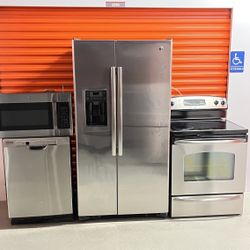 Refrigerator, Microwave, Stove And Dishwasher 