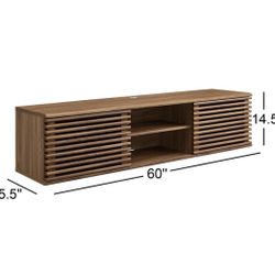 Wall Mount Floating Media Console TV Stand