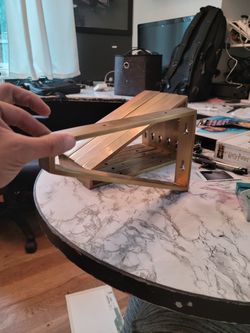 Solid Brass Shelf Brackets