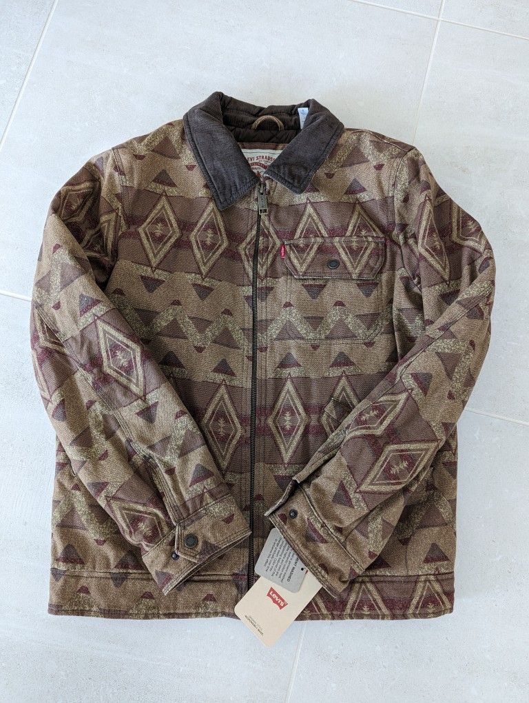 NEW Levi's Men Cotton Canvas Depot Work Jacket, Size Small