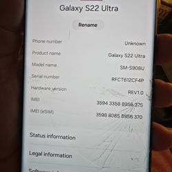 Samsung GALAXY Ultra S22 Phone