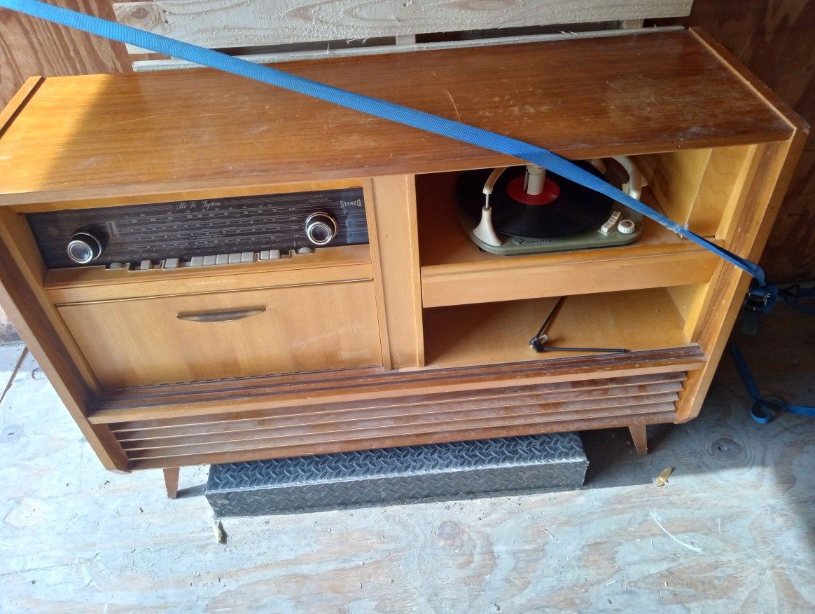 (Vintage) 1950s Telefunken Record Player Console