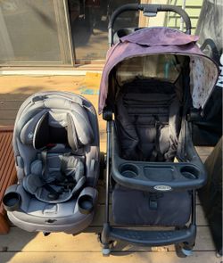 Graco Stroller + Safety 1st Grow and Go Car Seat Bundle