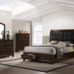 Brand New Bed Room Set ANTIQUE BROWN 
