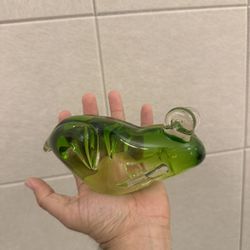 Green Murano Glass Frog 🐸 