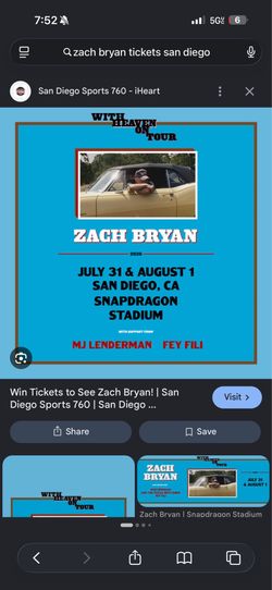 Zach Bryan tickets Friday show