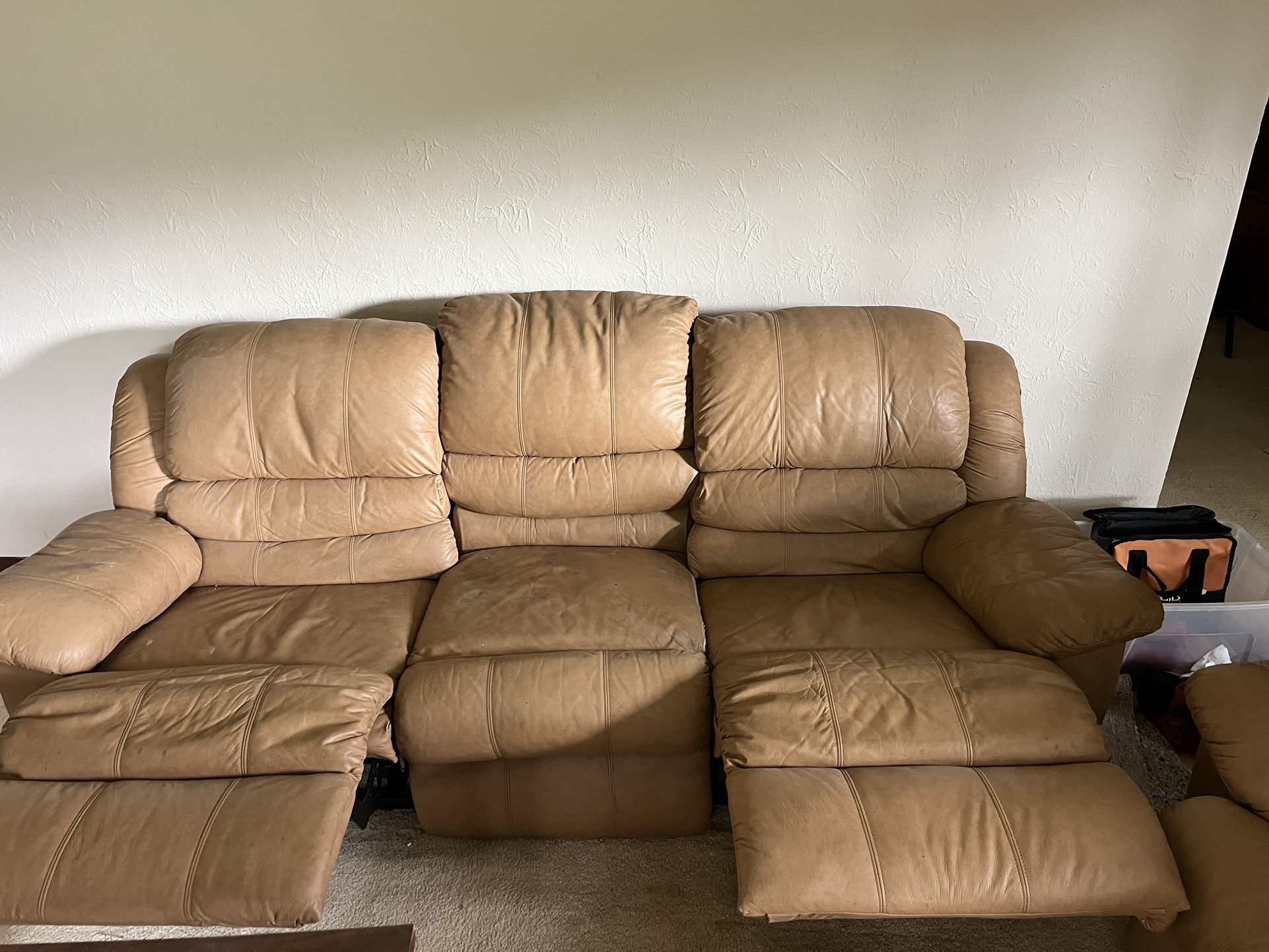 Free Couch, Love Seat, Claw Foot Table, Curio , Table