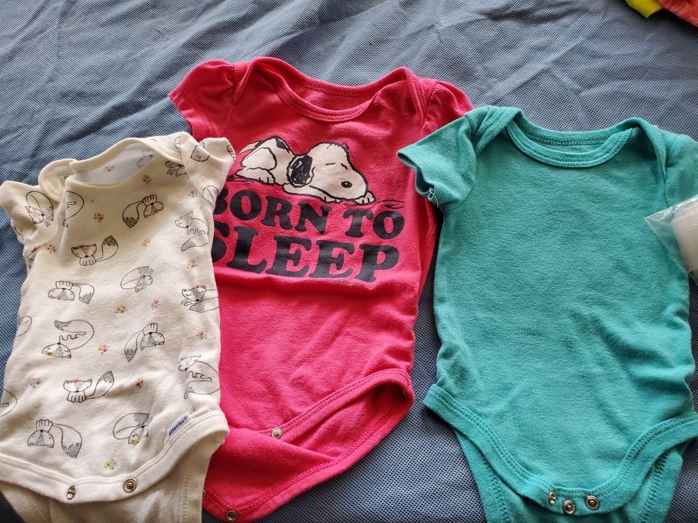 Baby Girl 0 To 2 Months Onesies. Each