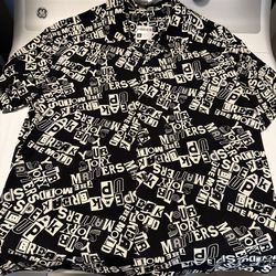 Pride Black & White Button Up Shirt