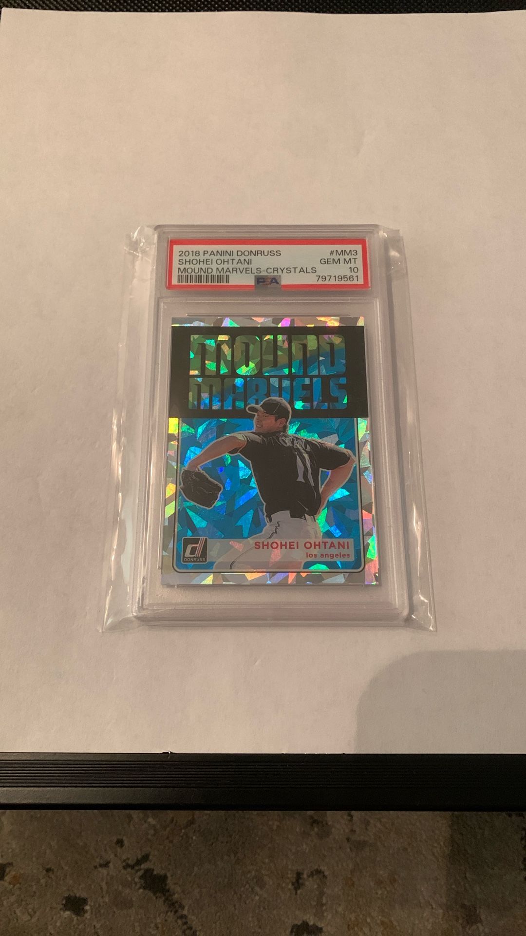 2018 Shohei Ohtani PSA 10 Rookie Mound Marvels Cracked Ice