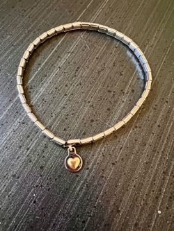 Anklet by Nomination - Stainless Steel + Heart Charm