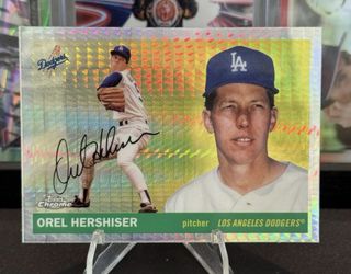 2025 Topps Chrome Platinum Anniversary Orel Hershiser Prism Refractor LA Dodgers