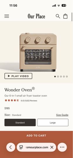 Our Place Wonder Oven 6-in-1 Air Fryer Toaster Oven