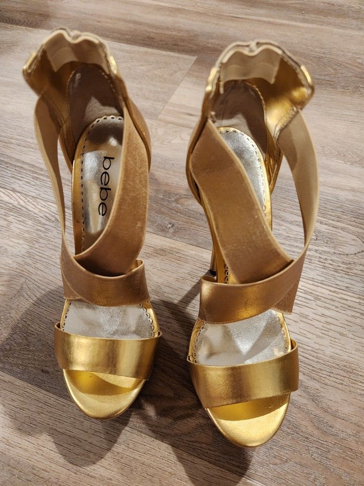 Bebe Gold Heel