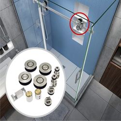 Brushed Nickel Sliding Doors Glass