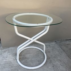 Metal And Glass Table