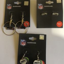 Seattle Seahawks Earrings 