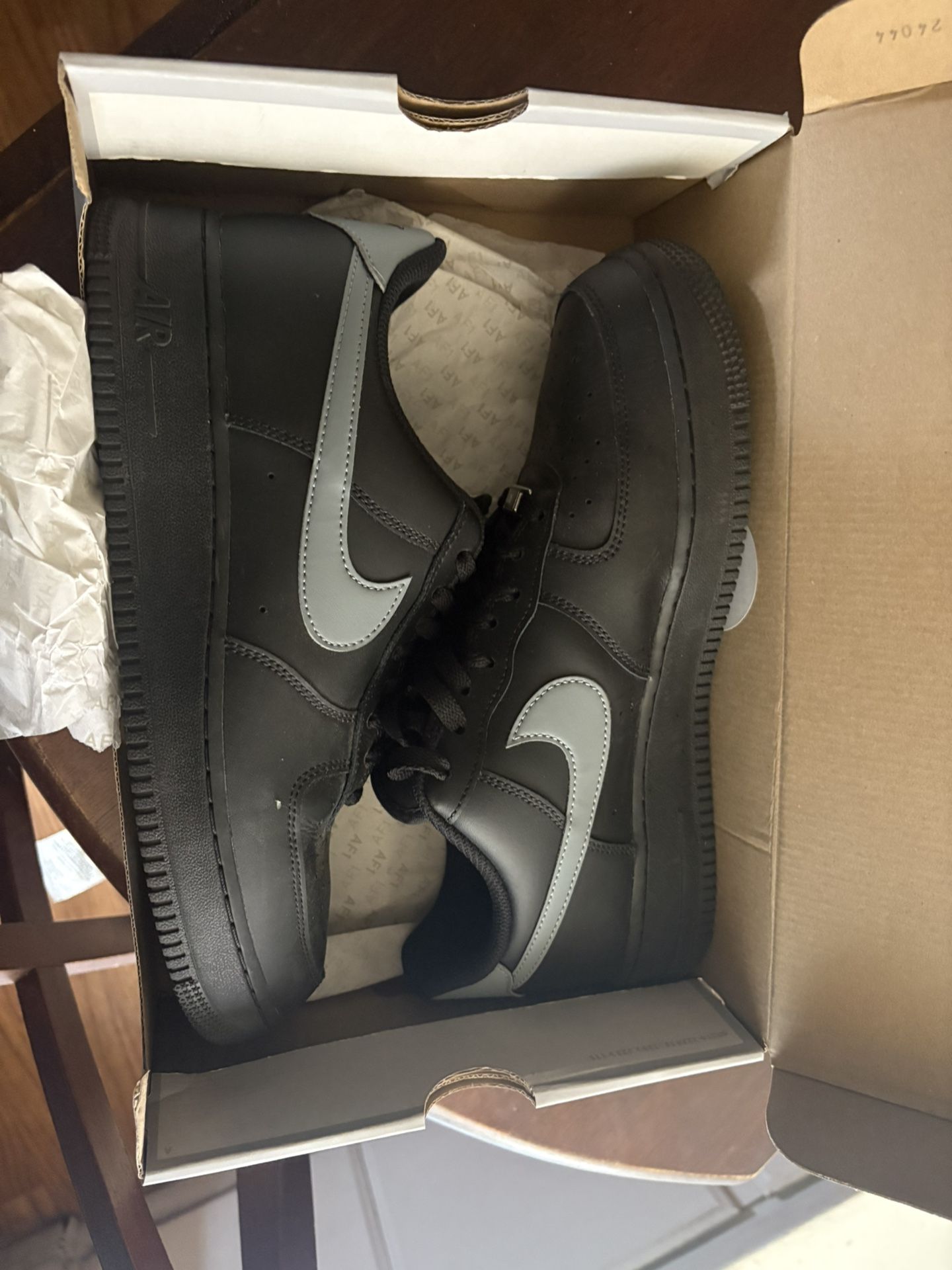 Black And Grey Air Force 1s