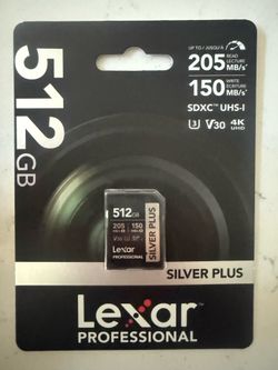 Lexar Silver Plus 512 GB SD Card