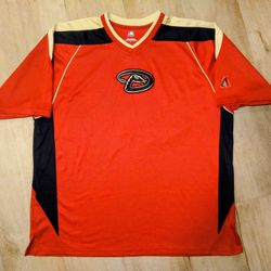 ARIZONA DIAMONDBACKS MLB V-Neck Jersey Shirt!!! Rare! Don't Miss Out! 🐍⚾🏜️🦾🏆❤️😍