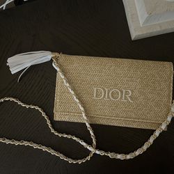 Authentic Dior Clutch With Unbranded Chain 