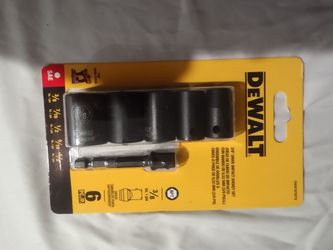 DEWALT DWASFSET6 3/8" Drive Impact Socket Set, 6-Piece SAE
