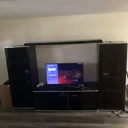 Entertainment Center With a 55” Tv