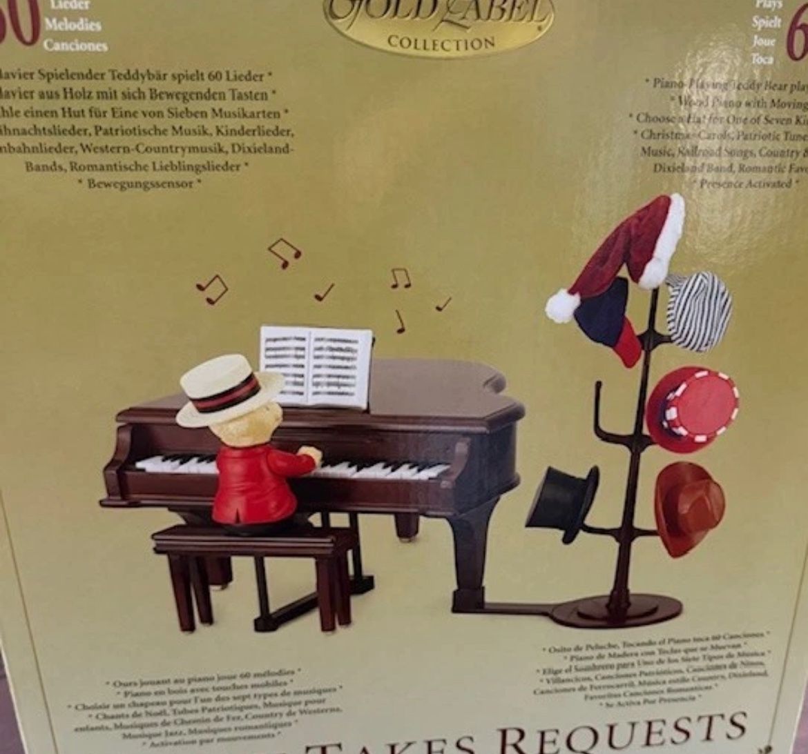 Teddy Takes Requests Mr. Christmas Golden Label Collection 60 Songs Player Piano